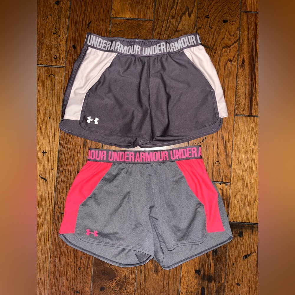 2 pairs of Size small underarmor shorts